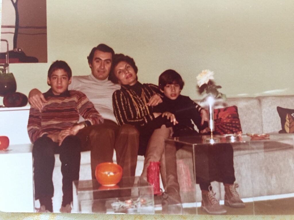 Our last family picture before leaving Iran